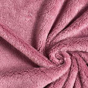 Nepbont Effen pluche – donker oudroze, 