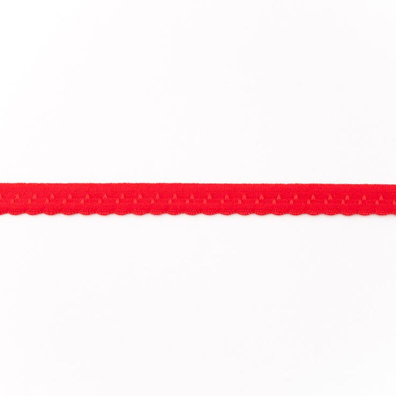 Elastische boordstrook Kant [12 mm] – rood,  image number 1