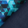 Softshell kleurrijke driehoeken Digitaal printen – nachtblauw/turkoois,  thumbnail number 5