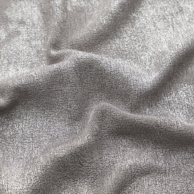 Jersey glitterfolie – grijs/oudzilver,  image number 3