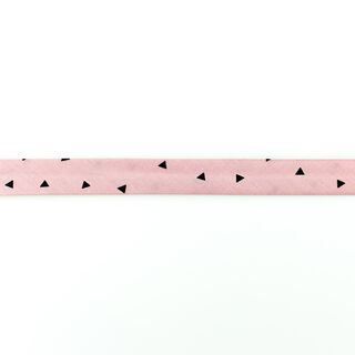 Biasband Driehoeken [20 mm] – roze/zwart, 