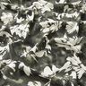 Viscosestof aquarel wilde rozen – donkergrenen/ecru,  thumbnail number 2
