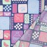 Katoenpopeline Patchwork | Poppy Fabrics – jeansblauw/pink,  thumbnail number 4