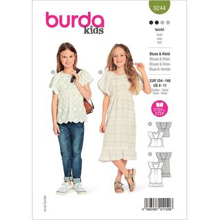 Jurk/Blouse  | Burda 9244 | 104-146, 