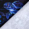 French Terry sommersweat Schildpad | Glitzerpüppi – zwart blauw/koningsblauw,  thumbnail number 4