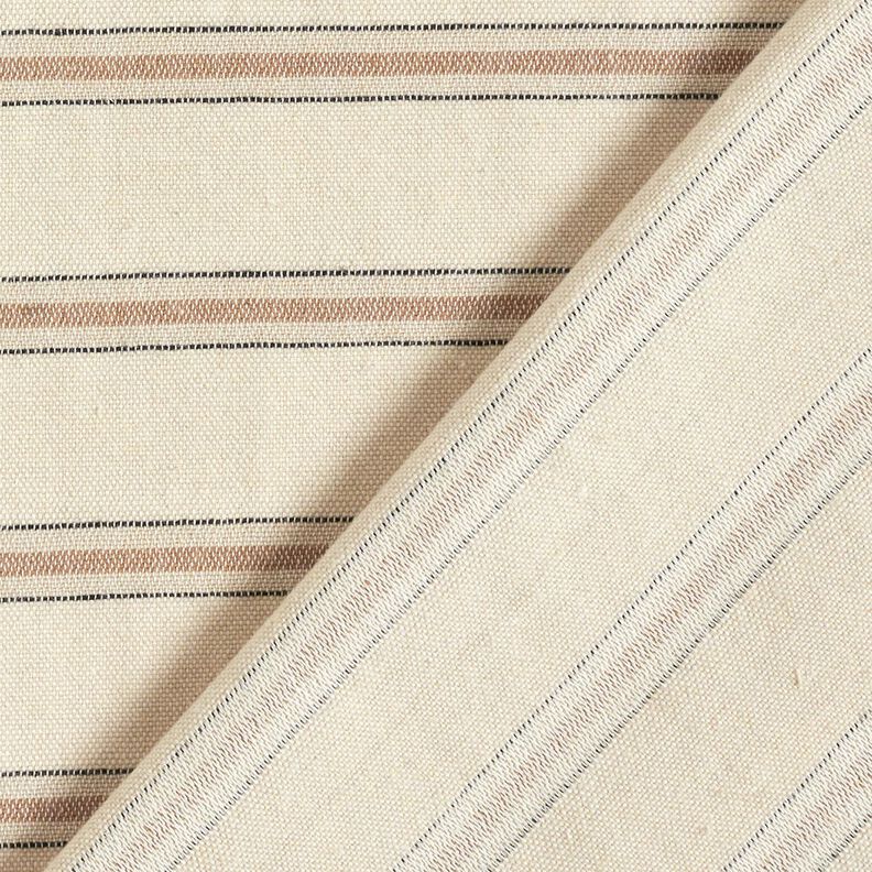 Overhemdstof katoenmix krijtstrepen – beige/duingeel,  image number 4
