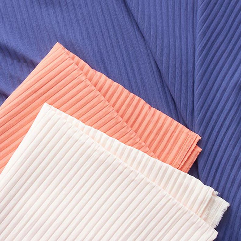 Stretch jacquard 3D-strepen | Fibre Mood – zalm, image number 11