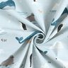 Decostof Half panama Dieren in ijs – babyblauw/wit,  thumbnail number 3