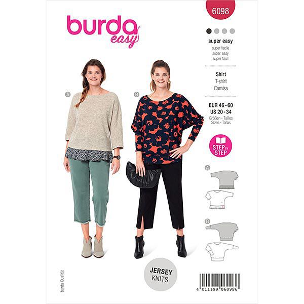 Shirt, Burda 6098 | 46-60, image number 1