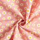 Decostof Half panama Kleine paardenbloemetjes – zalm/wit,  thumbnail number 3