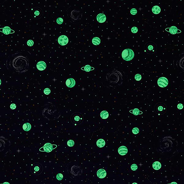 Decostof Canvas Planetarium Glow in the Dark – marineblauw, image number 6