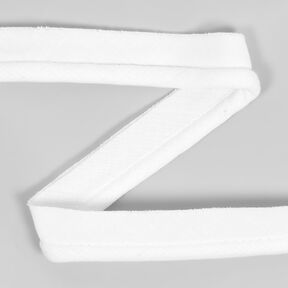 Katoenen paspelband [20 mm] - wit, 