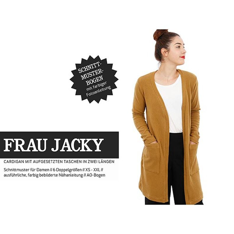 FRAU JACKY - vest met opgestikte zakken, Studio Schnittreif  | XS -  XXL,  image number 1
