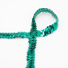 Elastisch paillettenband [20 mm] – groen, 