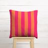 Decostof Half panama Blokstrepen – intens roze/oranje,  thumbnail number 10