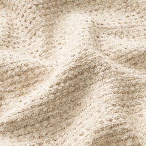 Bekledingsstof kleurrijke bouclé-look – lichtbeige/cashew, 