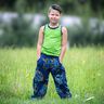 Katoenjersey Jeanslook regenboogdraak | Glitzerpüppi – zwart blauw/indigo,  thumbnail number 7