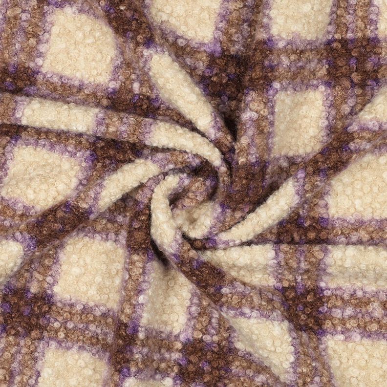 Tricot bouclé Ruit – groen/ecru, image number 3