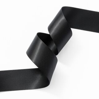 Satijnband [25 mm] – zwart, 
