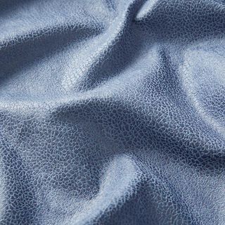 Jersey velours slangenprint – staalblauw, 