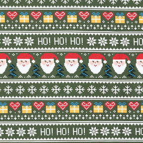 French Terry Ho! Ho! Ho! – donkergrenen, 