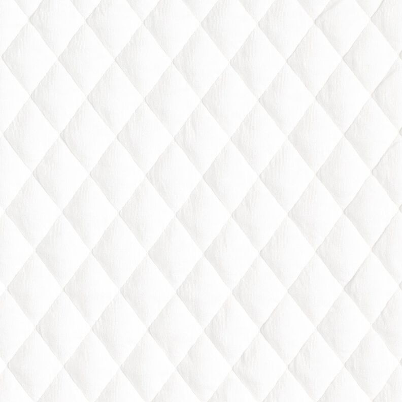 Gewatteerde jersey ruiten – wit,  image number 1