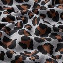 Breijacquard expressief luipaardmotief – grijs/brons, 