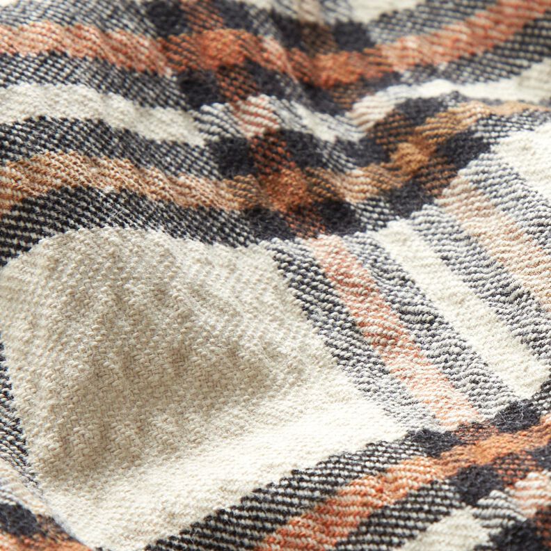 Seersucker-tartan – beige/terracotta,  image number 3