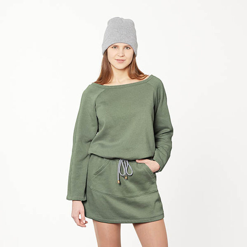 Sweatshirt geruwd Premium – donkergrenen,  image number 5