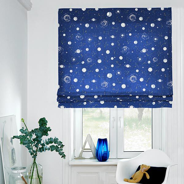 Decostof Canvas Planetarium Glow in the Dark – marineblauw, image number 8