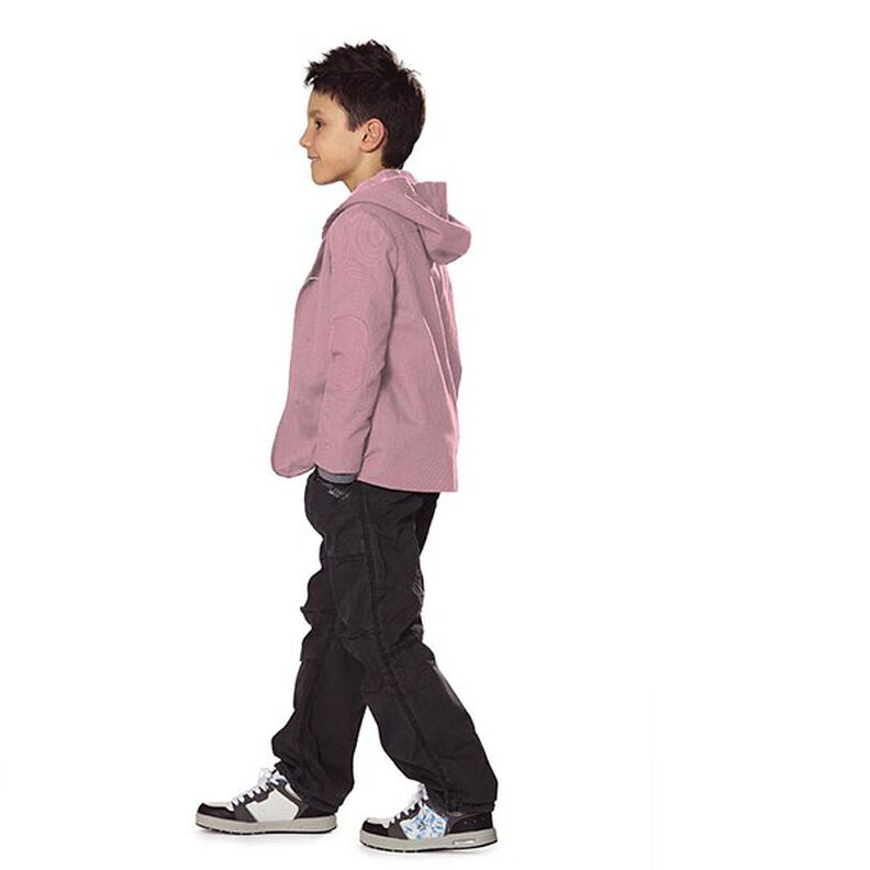 Lichte French Terry effen – donker oudroze,  image number 13