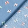 GOTS Katoenpopeline Vlinders – stralend blauw,  thumbnail number 4