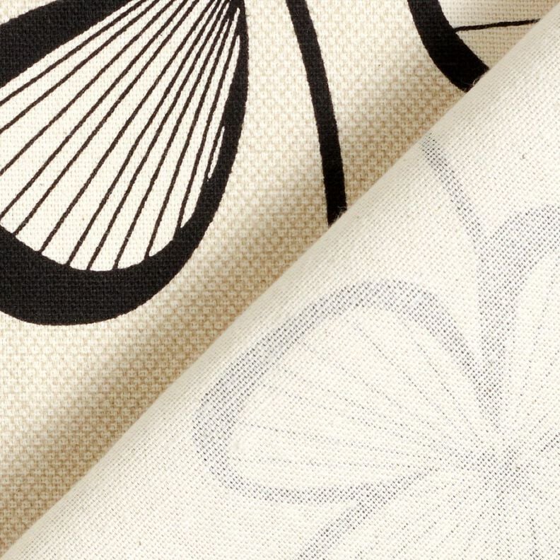 Decostof Half panama Abstracte klaver &ndash; natuur/zwart,  image number 4