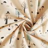 GOTS Katoenen stof Cretonne Vogels in het bos – natuur/eucalyptus,  thumbnail number 3