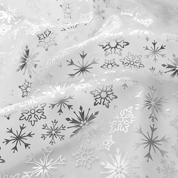 Organza sneeuwvlokken – wit,  image number 2