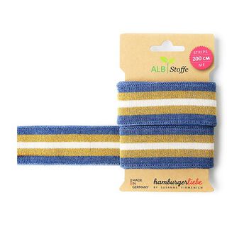 Biologische jacquardbanden STRIPE ME GLAM  [200 CM | 3,5 CM]  | Albstoffe | Hamburger Liebe, 