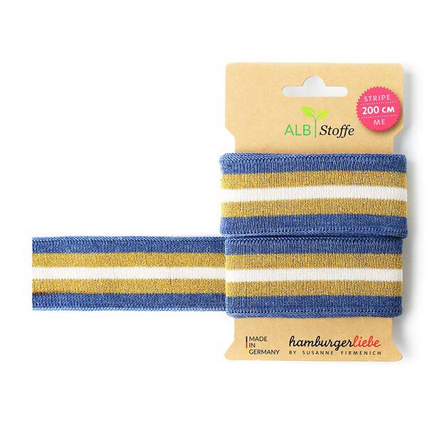 Biologische jacquardbanden STRIPE ME GLAM  [200 CM | 3,5 CM]  | Albstoffe | Hamburger Liebe,  image number 1