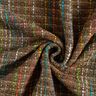 Bouclé scheerwol mix kleurrijke strepen & lurex – middelbruin,  thumbnail number 5