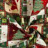 Katoenen stof popeline kleurrijke kerst – groen,  thumbnail number 3