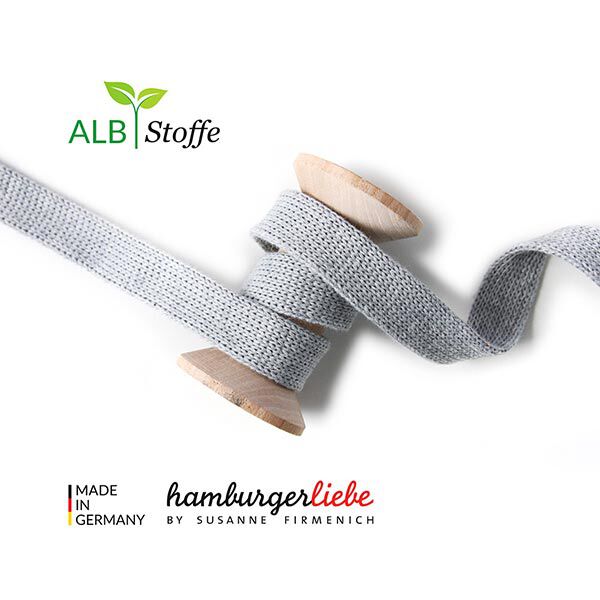 GOTS Bio hoodiekoord CORD ME Melange [20 mm] | Albstoffe | Hamburger Liebe,  image number 1