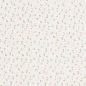 Fijne katoenen batist Opengewerkte dobby luipaardprint – wit/anemoon, 
