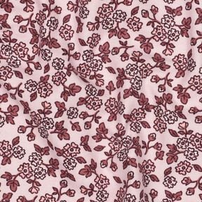 Katoenflanel Bloemetjes | Poppy Fabrics – roos/kaasjeskruid, 