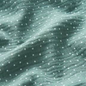 Mousseline/dubbel gehaakte stoffen Stippen – riet/wit, 