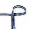 Biasband Stippen [18 mm] – marineblauw,  thumbnail number 2