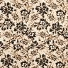 Viscose-linnen-mix Wazige bloemen digitale print – lichtbeige/zwart,  thumbnail number 1