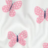 Sweatshirt geruwd Grote vlinders | Poppy Fabrics – ivoor/roze,  thumbnail number 2