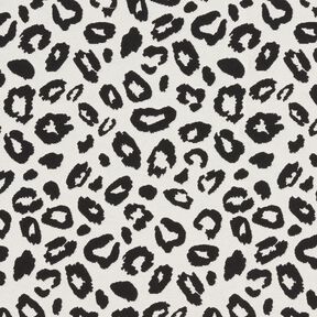 Decostof Jacquard Luipaard – ivoor/zwart, 