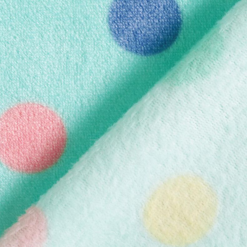 Gezellige fleece kleurrijke stippen – mint, image number 4