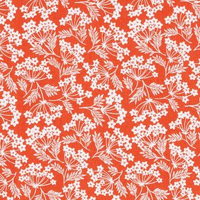 Katoenen stof Cretonne Kleine bloemenkoppen – terracotta, 