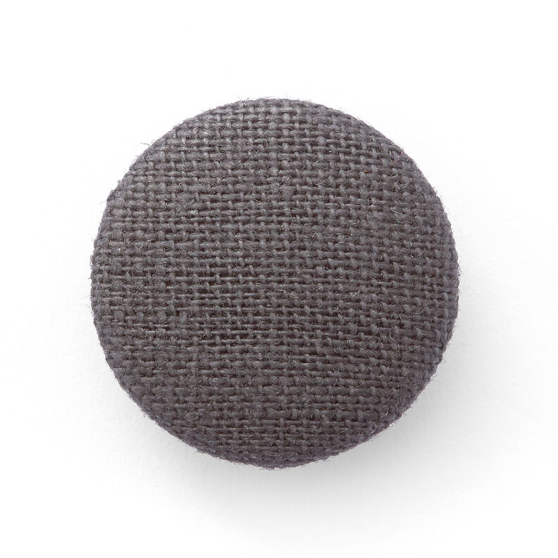 Beklede knoop, linnen medium – leigrijs,  image number 1
